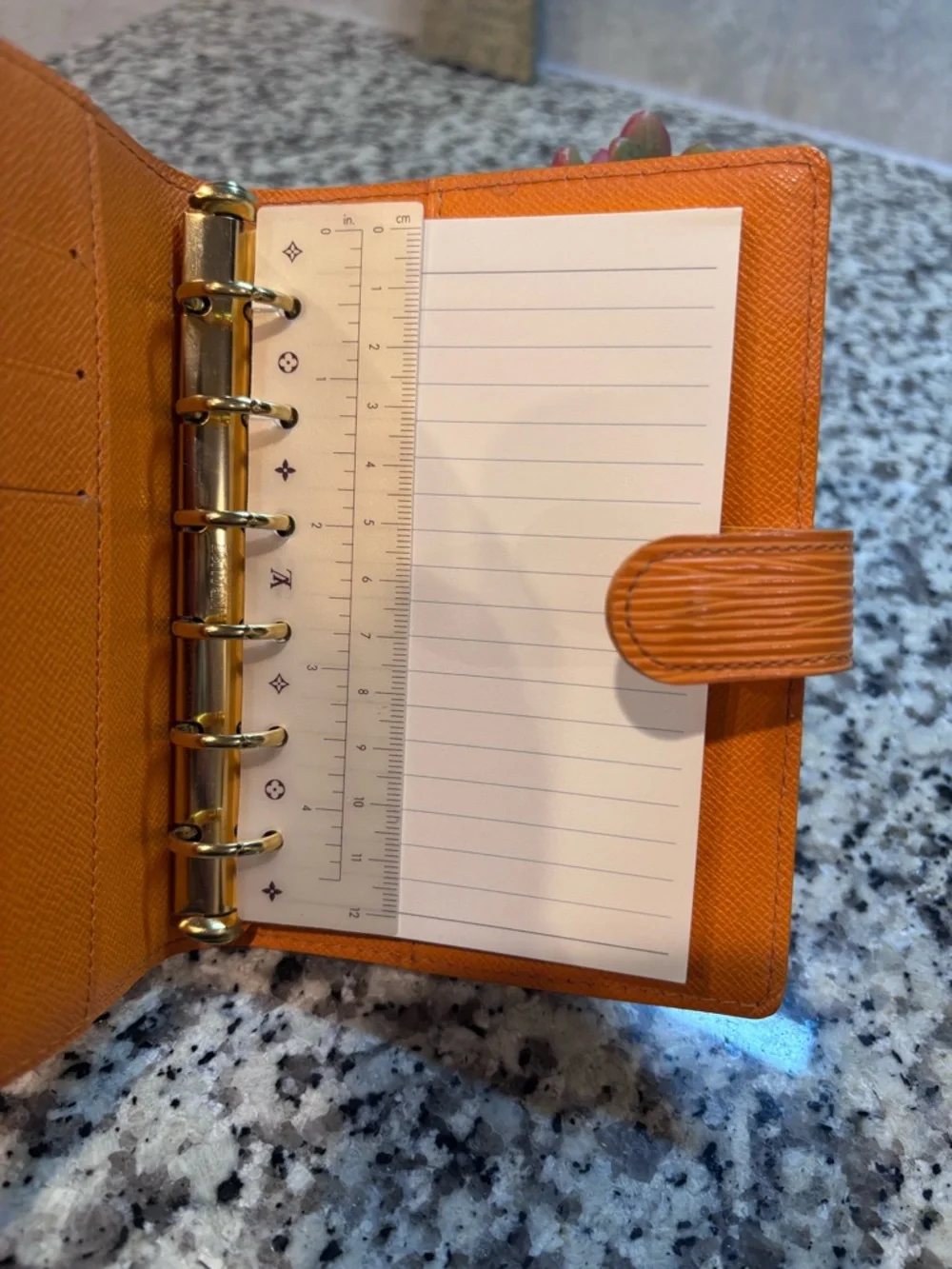 Louis Vuitton Orange PM Agenda